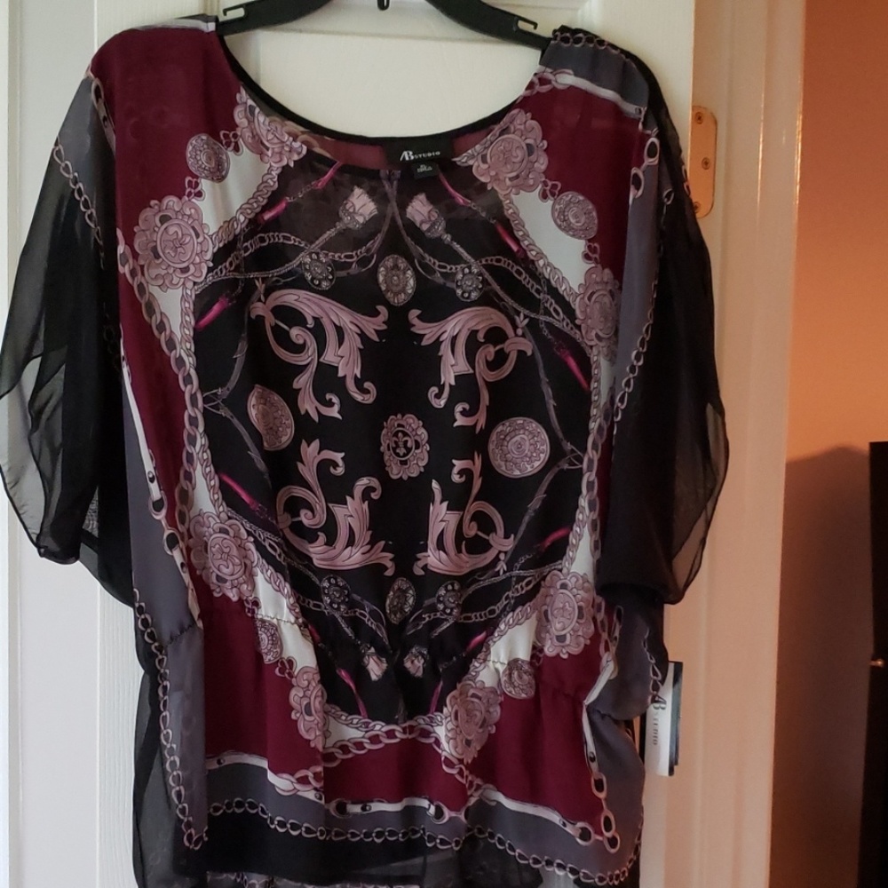 AB Studio blouse with tank